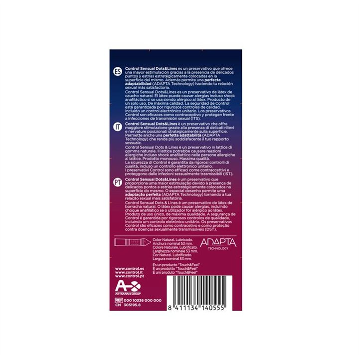 Sensual Dots & Lines 12 uds - 8411134140555 - Teknashop Ltd