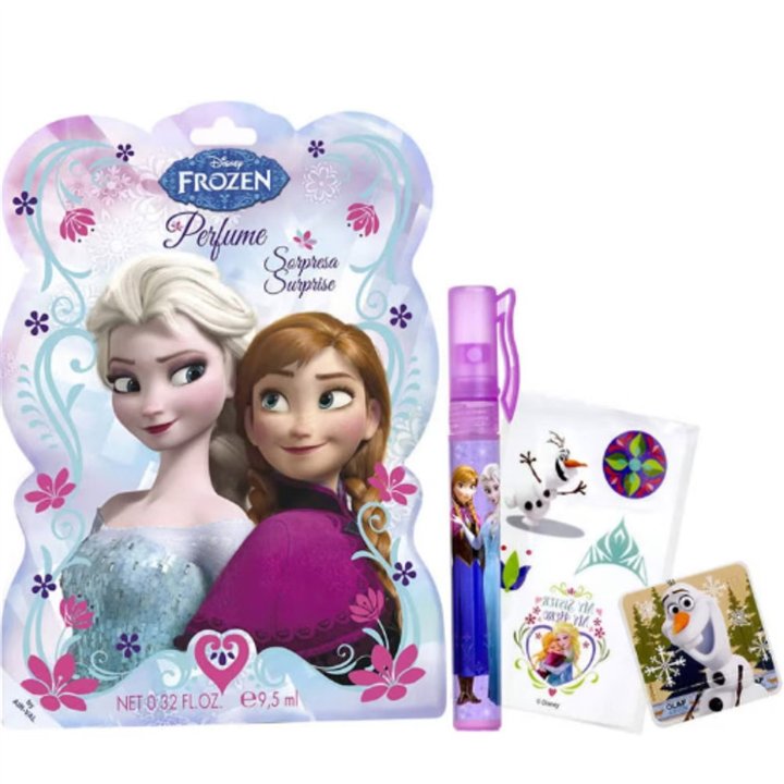 Set Disney: Frozen, Body Stickers, All Over The Body + Frozen, Cardboard Bookmark + Frozen, Eau De Toilette, For Girls, 9.5 ml -