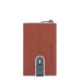 Piquadro, Black Square Card Holders - Teknashop Ltd