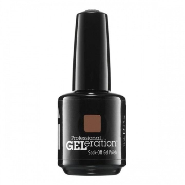 Jessica, GELeration Colours, Semi-Permanent Nail Polish, GEL-1176, Toasted Pecans, 15 ml - Teknashop Ltd
