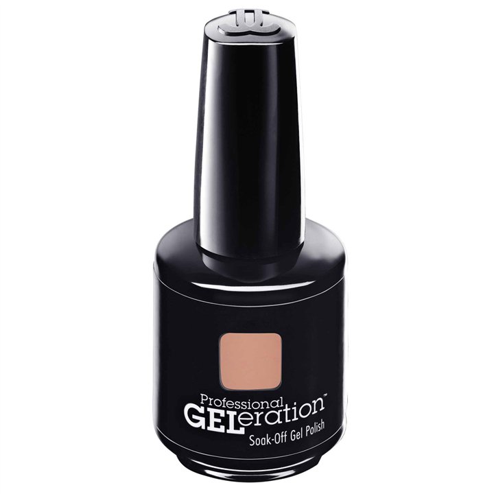 Jessica, GELeration Colours, Semi-Permanent Nail Polish, GEL-436, Creamy Caramel, 15 ml - Teknashop Ltd
