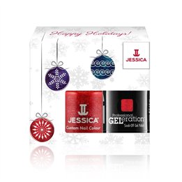 Winter Set Jessica: Professional GELeration, Semi-Permanent Nail Polish, Hearts on Fire, 15 ml + Custom Colors, Nail Polish, Hea