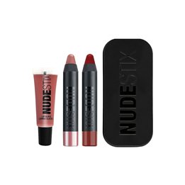 Set Nudestix: Red Hot Lips Mini Kit Royal, Cream Lipstick, 04, Nude, 2 ml + Red Hot Lips Mini Kit Royal, Cream Lipstick, Posh, 2
