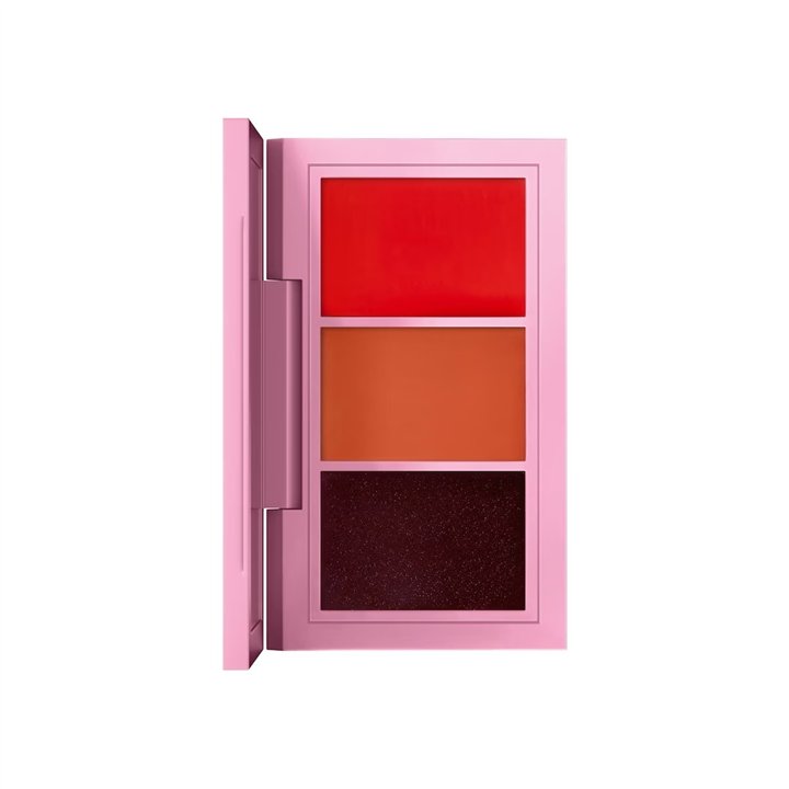 MAC, From Harris With Love, Lip Palette, Roman Revelation: Bright Orange (Matte) + No Place Like LA: Warm Nude (Amplified) + Lon