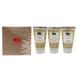 Gift Set Origins: Origins, Body Wash, 30 ml + Ginger, Nourishing, Hand Lotion, 30 ml + Ginger Souffle, Nourishing, Body Cream, 3