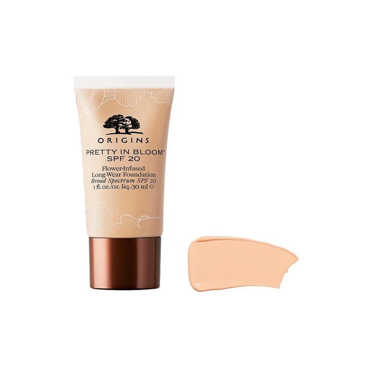 Origins, Pretty In Bloom, Long Wearing, Cream Foundation, 540, Medium Deep Golden Warm, SPF 20, 30 ml - Teknashop Ltd