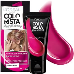 L'Oreal Paris, Colorista Hair Makeup, Semi-Permanent Hair Dye,  #MILLENIALPINK, 30 ml - Teknashop Ltd
