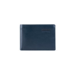 Piquadro, Obidos, Leather Wallet, Slim, PU4823W110R, Navy Blue, For Men - Teknashop Ltd