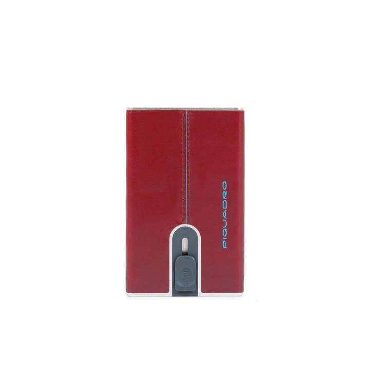 Piquadro, Blue Square Card Holders - Teknashop Ltd