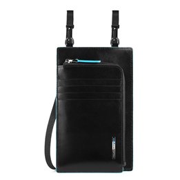 Piquadro, Blue Square Crossbody Bags - Teknashop Ltd