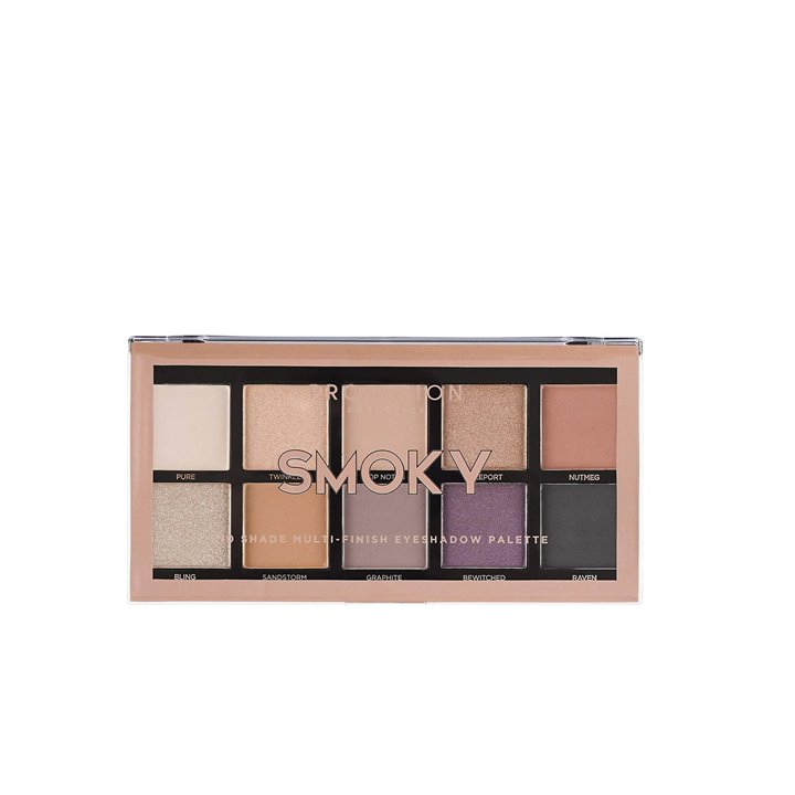 Profusion Cosmetics, Smoky, Eyeshadow Palette, 10 Shades, 25 g - Teknashop Ltd