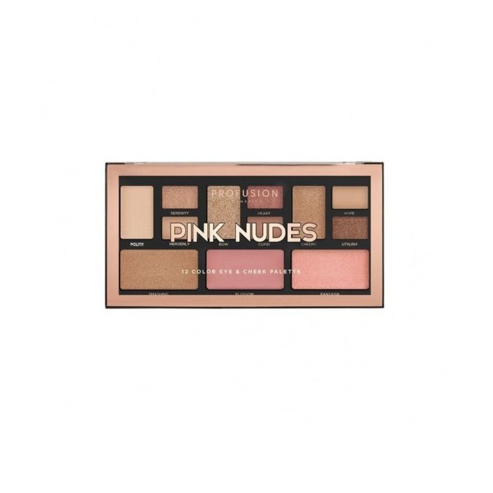 Profusion Cosmetics, Mini Artistry, Eyeshadow Palette, Pink Nudes, 1.5 g - Teknashop Ltd