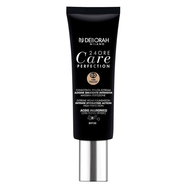 Deborah, 24 Ore Care Perfection, Hydrating, Liquid Foundation, 03, Sand, SPF 20, 30 ml *Tester - Teknashop Ltd