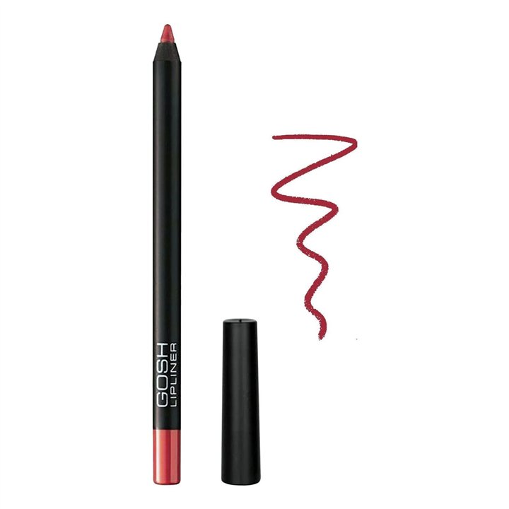 Gosh, Velvet Touch, Waterproof, Lip Liner, 004, Simply Red, 1.2 g *Tester - Teknashop Ltd