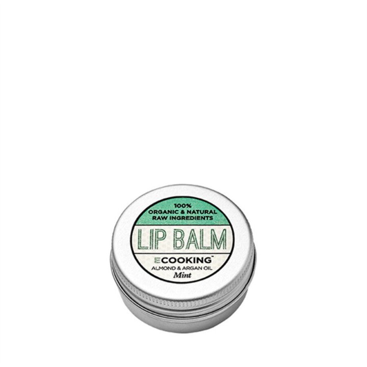 Ecooking, Ecooking, Organic Argan Oil, Hydrating, Lip Balm, Mint, 15 ml - Teknashop Ltd