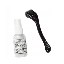 Ecooking, Derma Roller, Black, Elasticity and Firmness, Face Massage Roller - Teknashop Ltd