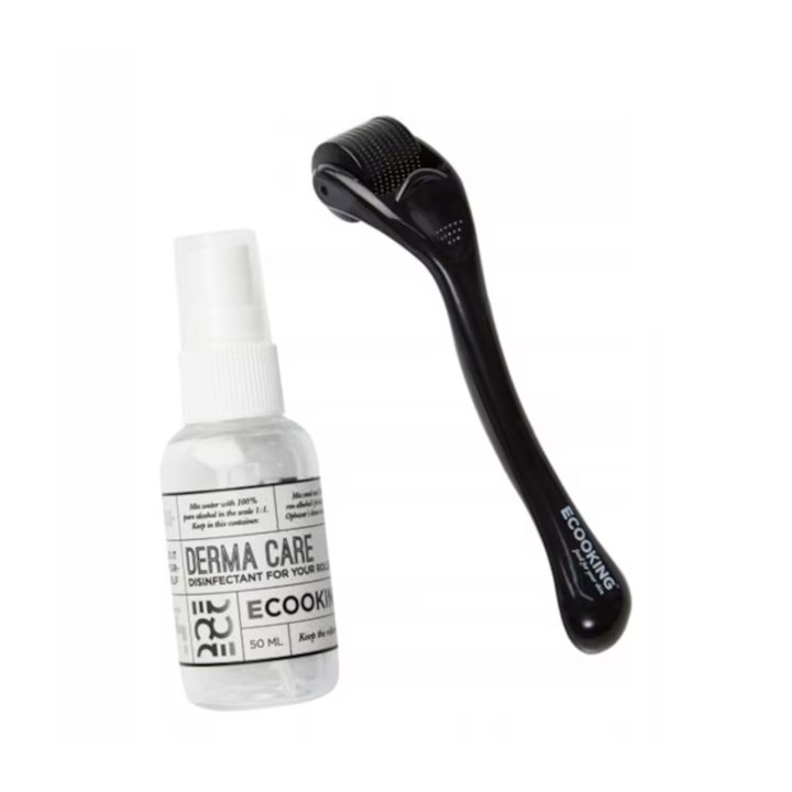 Ecooking, Derma Roller, Black, Elasticity and Firmness, Face Massage Roller - Teknashop Ltd