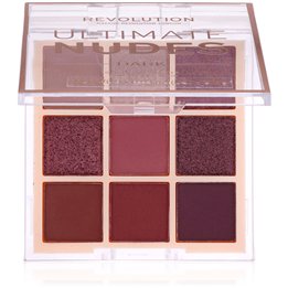 Makeup Revolution, Ultimate Nudes, Eyeshadow Palette, Dark, 9 Shades, 8.1 g - Teknashop Ltd