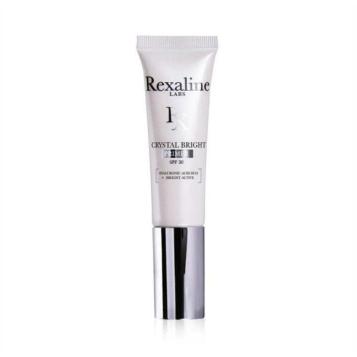 Rexaline, Crystal Bright, Hyaluronic Acid + 3 Bright Active, Illuminating, Cream Primer, 30 ml - Teknashop Ltd