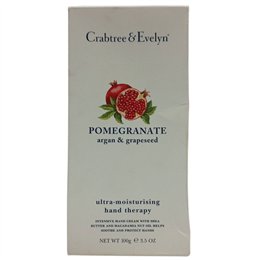 Crabtree & Evelyn, Pomegranate, Argan & Grapeseed, Ultra-Moisturising, Hand Cream, 100 g *Tester - Teknashop Ltd