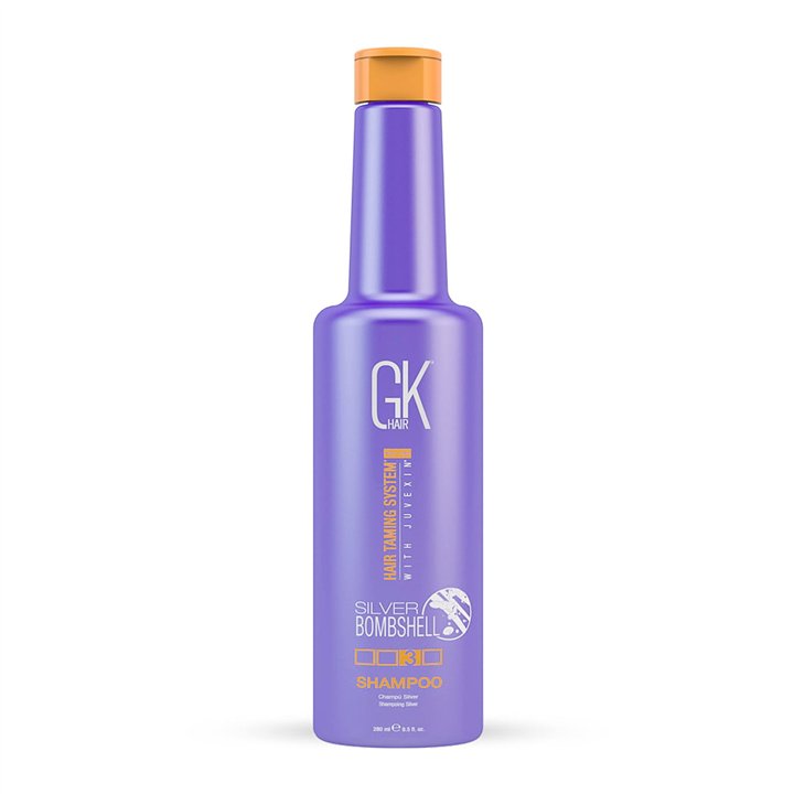 Global Keratin,  Silver Bombshell, Hair Shampoo, For Neutralisation Of Yellow Tones, 280 ml - Teknashop Ltd