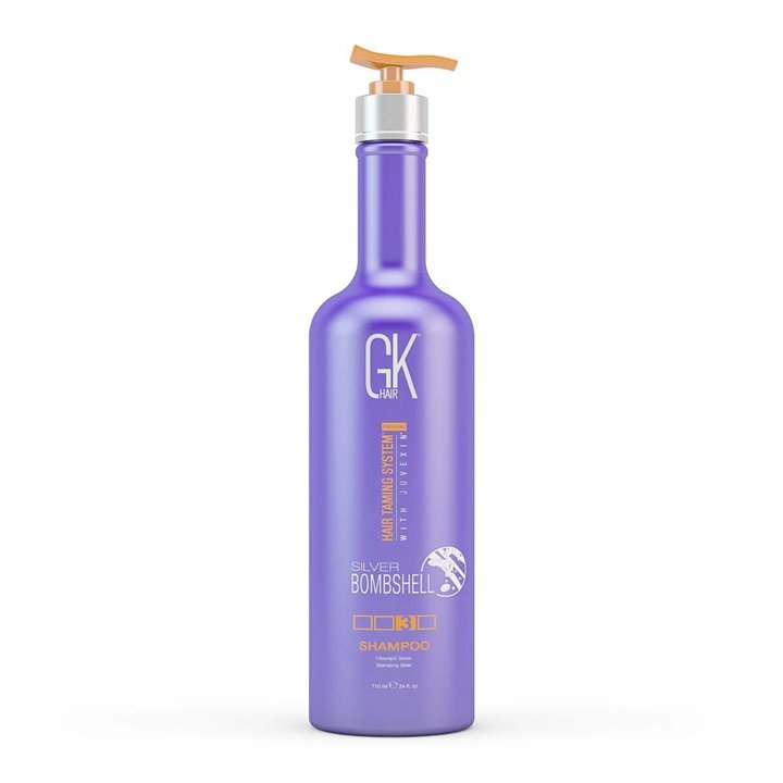 Global Keratin,  Silver Bombshell, Hair Shampoo, For Neutralisation Of Yellow Tones, 710 ml - Teknashop Ltd