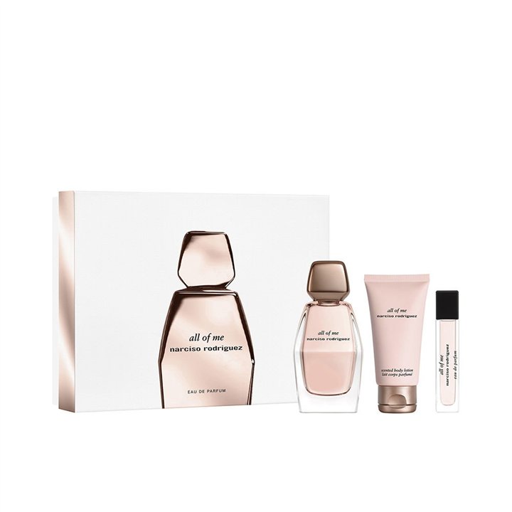 Set Narciso Rodriguez: All Of Me, Eau De Parfum, For Women, 90 ml + All Of Me, Eau De Parfum, For Women, 10 ml + All Of Me, Hydr