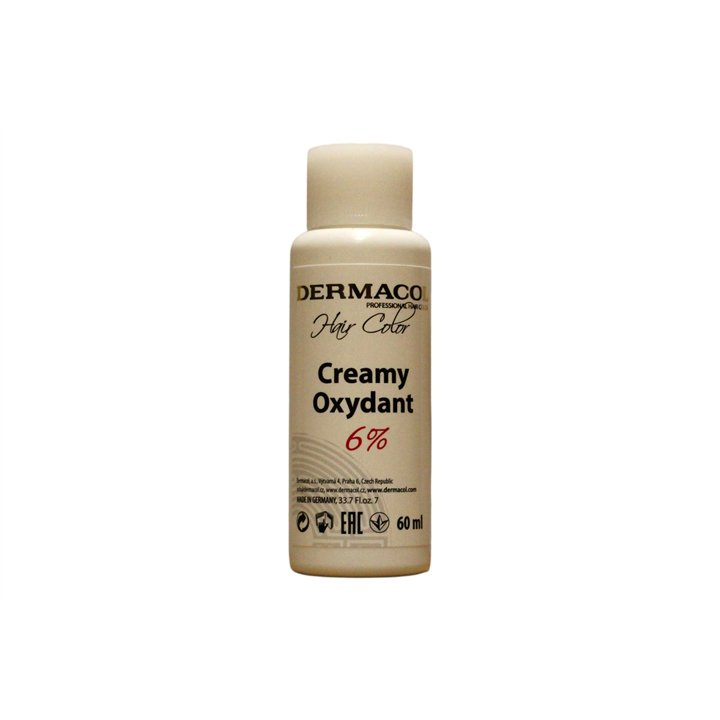 Dermacol, Professional Hair Color, Bleaching, Hair Oxidant Cream, 6%, 60 ml - Teknashop Ltd