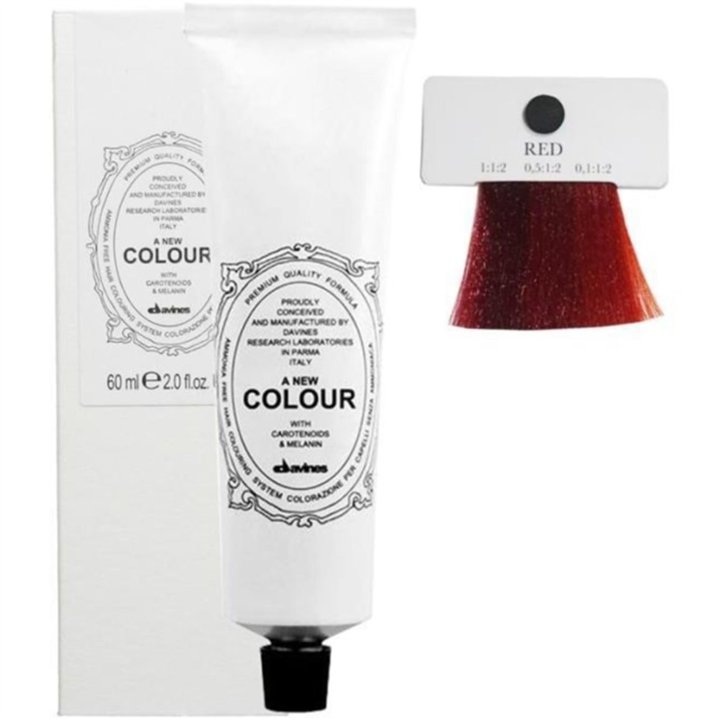 Davines, A New Colour, Permanent Hair Dye,  Red, 60 ml - Teknashop Ltd