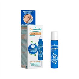 Puressentiel, Roller, Essential Oils, Pain Relief, For Headache, Roll-On Body Oil, For Head, 5 ml - Teknashop Ltd