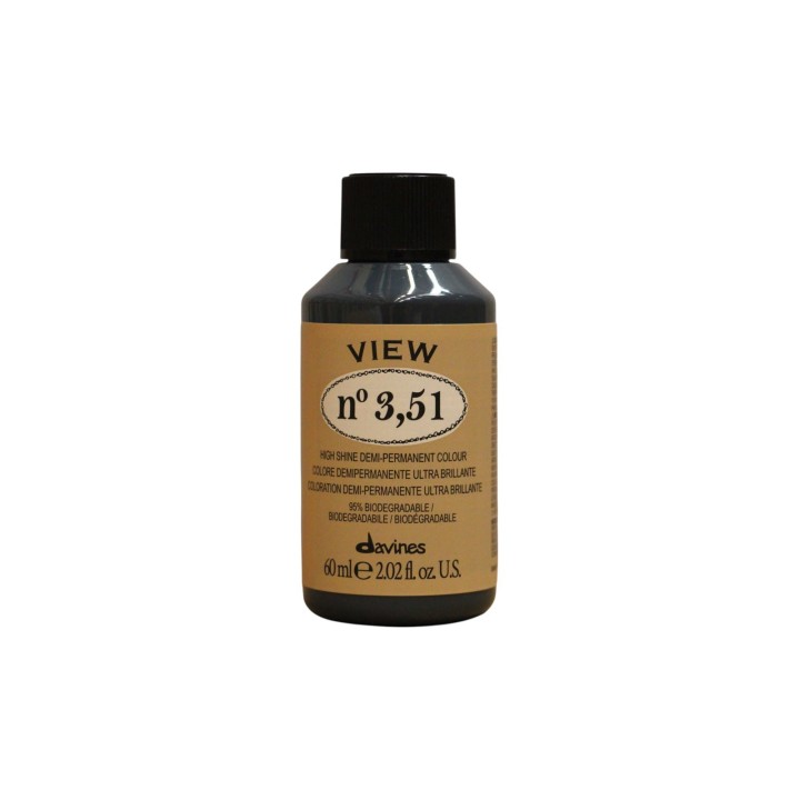 Davines, View, Demi-Permanent Hair Dye, 3.51 , 60 ml - Teknashop Ltd