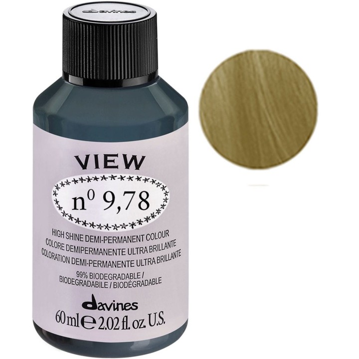 Davines, View, Demi-Permanent Hair Dye, 9.78 Gloss, 60 ml - Teknashop Ltd