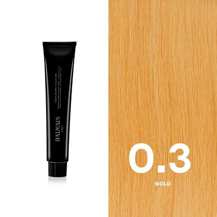 Balmain Professionnel, Couleurs Couture, Hair Colouring Cream Toner, 0.3 Gold, 60 ml - Teknashop Ltd
