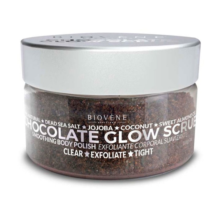 Biovene, Glow, Chocolate, Exfoliating, Body Scrub, 200 g *Tester - Teknashop Ltd