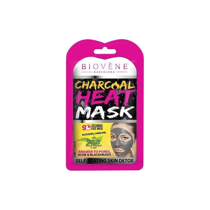 Biovene, Charcoal, Cleansing, Peel-Off Mask, For Face, 12.5 ml *Tester - Teknashop Ltd
