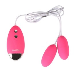 Double Vibrating Egg Silicone Yuesi - SQ-V10006E - Teknashop Ltd