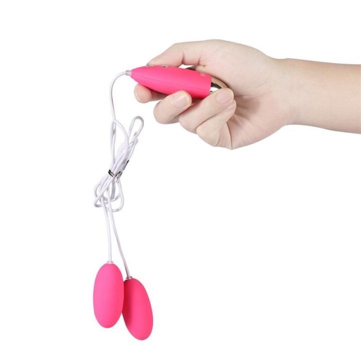 Double Vibrating Egg Silicone Yuesi - SQ-V10006E - Teknashop Ltd