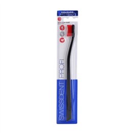 Swissdent Profi Colours Toothbrush Black & Red - unisex - Teknashop Ltd