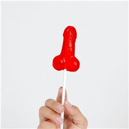 Strawberry Penis-Shaped Lollipop - F1726 - Teknashop Ltd