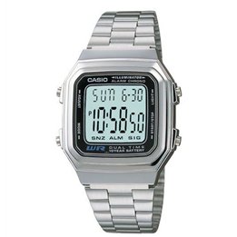 CASIO VINTAGE Mod. ILLUMINATOR 10 YEAR BATTERY DUAL TIME - WW.A178WA-1ADF - Teknashop Ltd