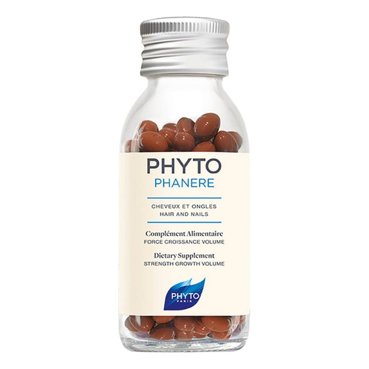 Phyto, Phytophanère, Biotin, Vitamins, Zinc, Strengthen Hair & Nails, Capsules, 120 capsules - Teknashop Ltd