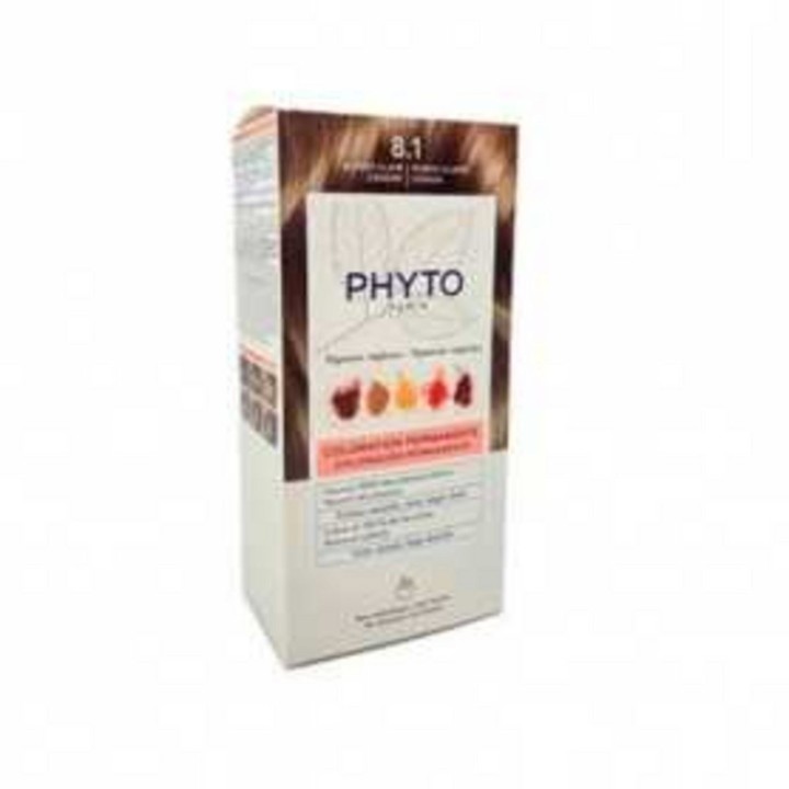 Phyto, Color, Permanent Hair Dye, 8.1 Blond Clair Cendré, 50 ml - Teknashop Ltd