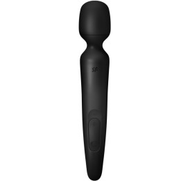 SATISFYER - WAND ERLAND VIBRATING MASSAGER BLACK - D-244012 - Teknashop Ltd