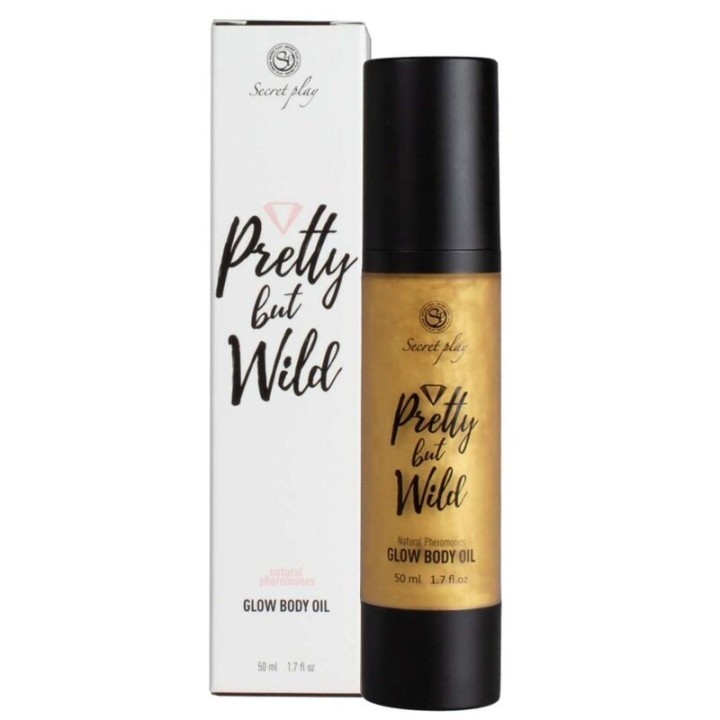 SECRETPLAY - PRETTY BUT WILD GLOW BODY OIL 50 ML - D-231247 - Teknashop Ltd