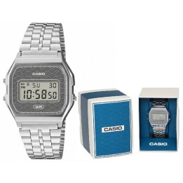 CASIO VINTAGE Mod. ICONIC - TRADITIONAL SEIGAIHA PATTERN Limited Edition - GREY - WW.A159WEVJ-7ER - Teknashop Ltd