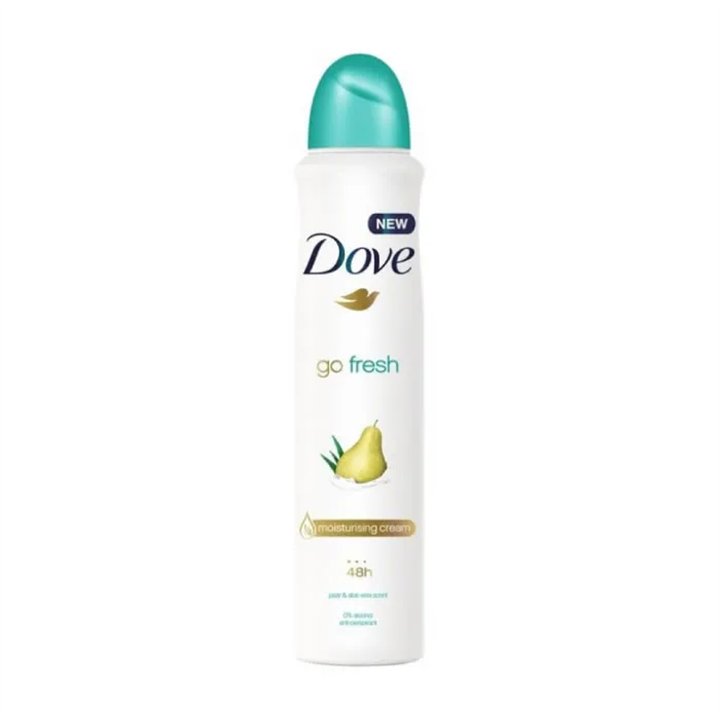 Dove Go Fresh Pear And Aloe Vera Deodorant Antiperspirant 48h Spray 250ml - unisex - Teknashop Ltd