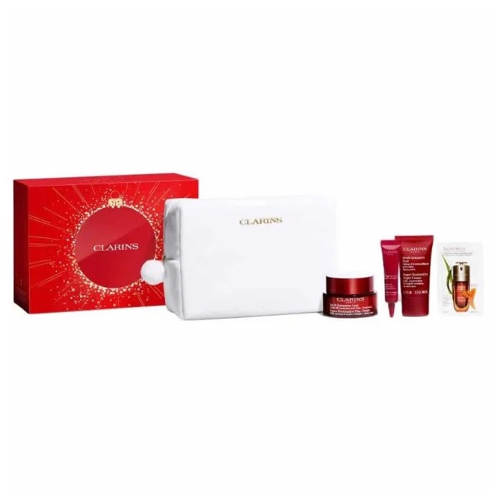 Clarins Super Restorative Day Cream All Skin Types 50ml Set 5 Pieces - unisex - Teknashop Ltd