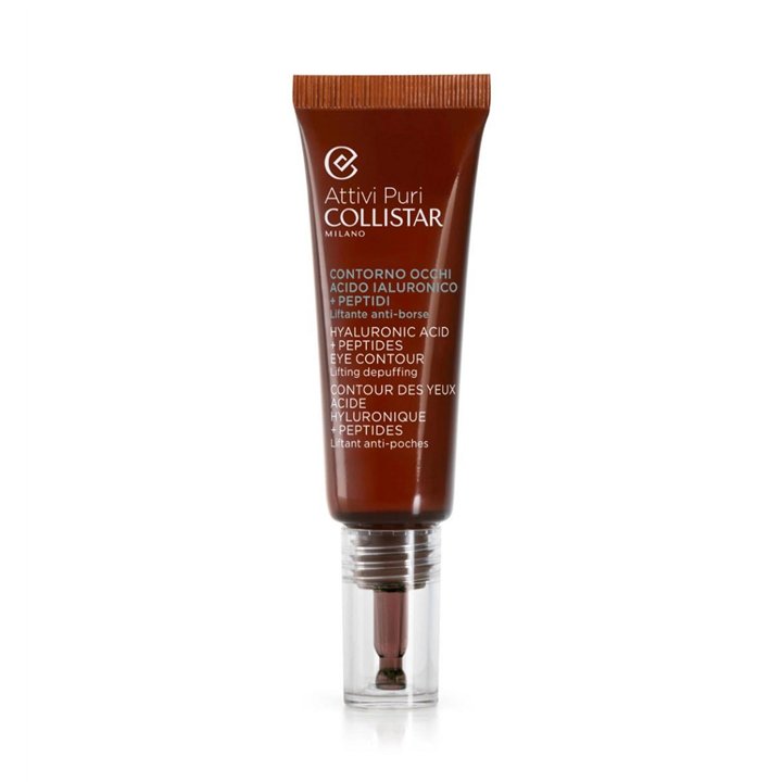 Collistar, Attivi Puri, Hyaluronic Acid + Peptide, Lifting & Depuffing, Daily, Eye Serum, 15 ml - Teknashop Ltd