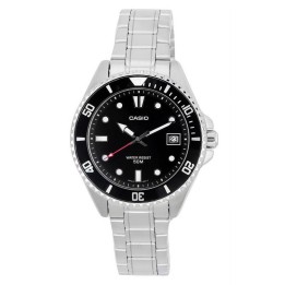 Montre analogique Casio Standard pour homme, cadran noir, acier inoxydable, quartz, MDV-10D-1A1 - Teknashop Ltd