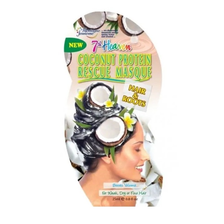 Montagne Jeunesse Coconut Protein Rescue Mask 25ml - unisex - Teknashop Ltd